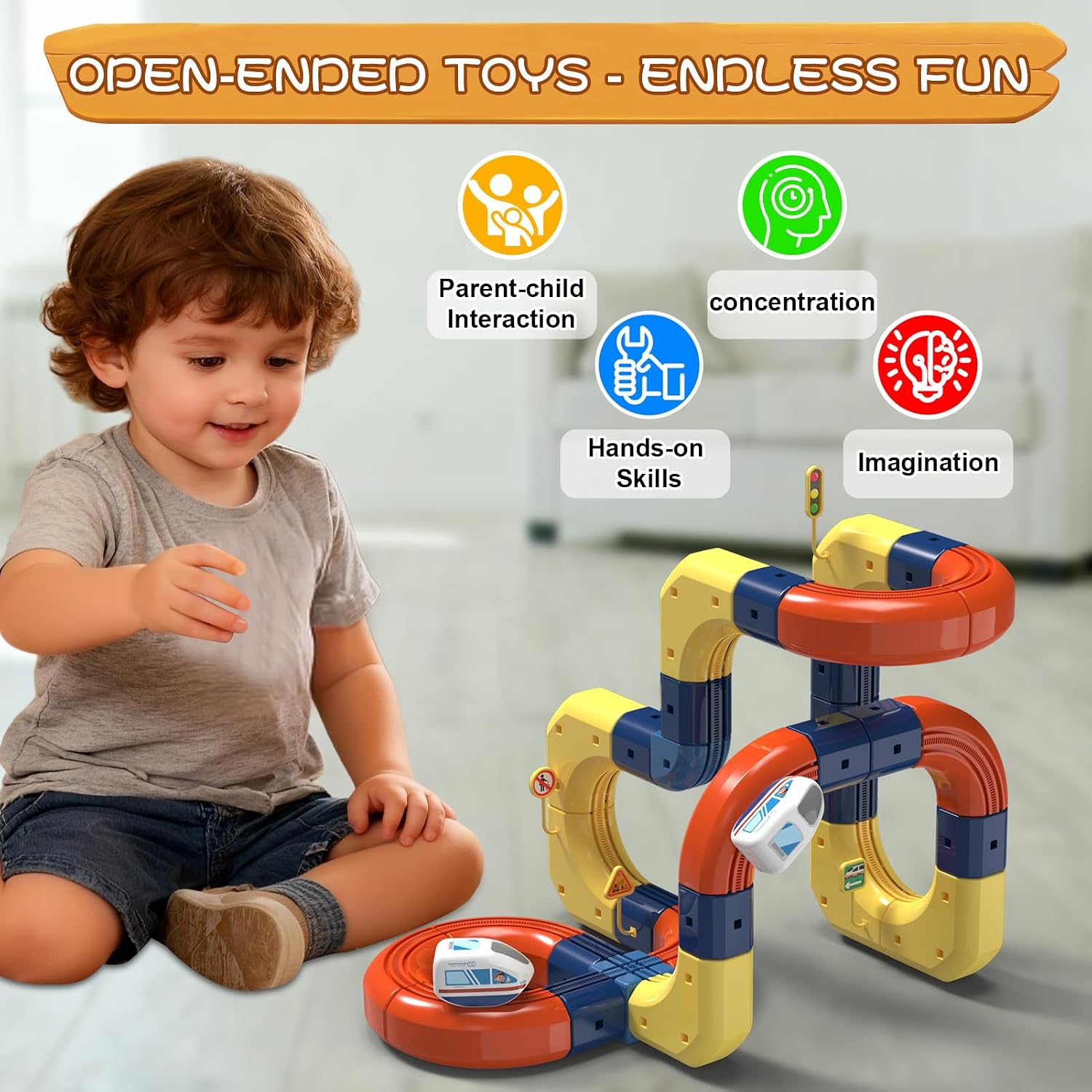 ชุดรางรถไฟไฟฟ้า 3D Magic Flexi - Toy Train Track Set บทวิจารณ์และราคา