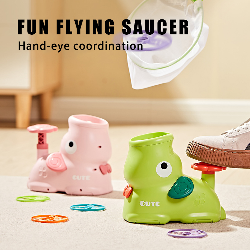 เด็ก Flying Disc Air Rocket La - Catapult Launcher Toy บทวิจารณ์และราคา